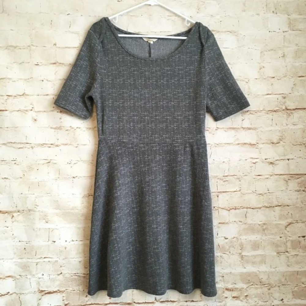 Anthropologie Gray Dress